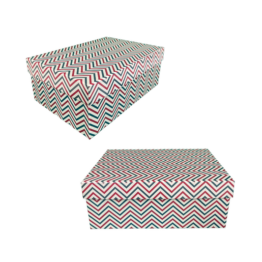 Caja Rígida Navidad Zigzag
