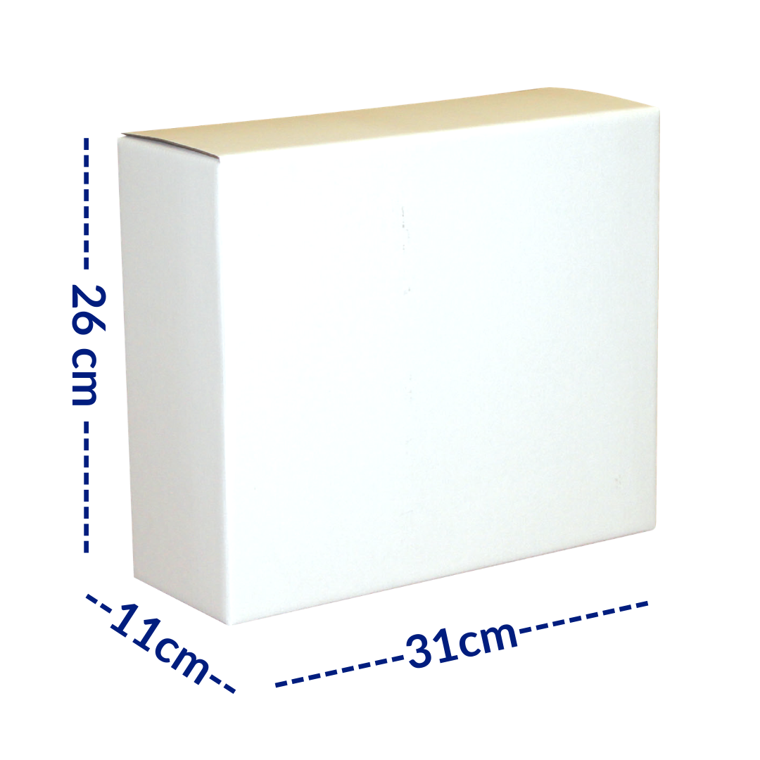 CAJA BLANCA GRANDE 11 X 31 X 26 cm