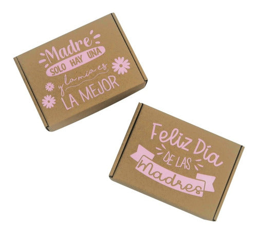 Caja Regalo Carton Día De Las Madres 27x20x8cm