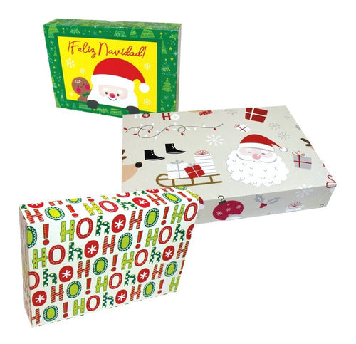 Cajas Para Regalo Navidad Envoltura Cartón Camisera 6 piezas por paquete