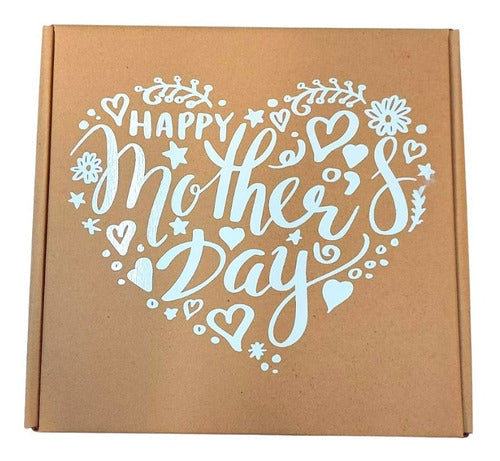 Caja Regalo Carton Mailbox Día De Las Madres 28x28x8cm