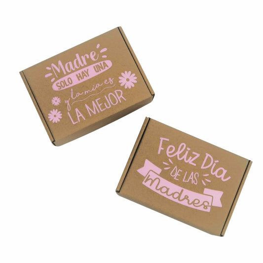 Caja Regalo Carton Día De Las Madres 20x15x6cm