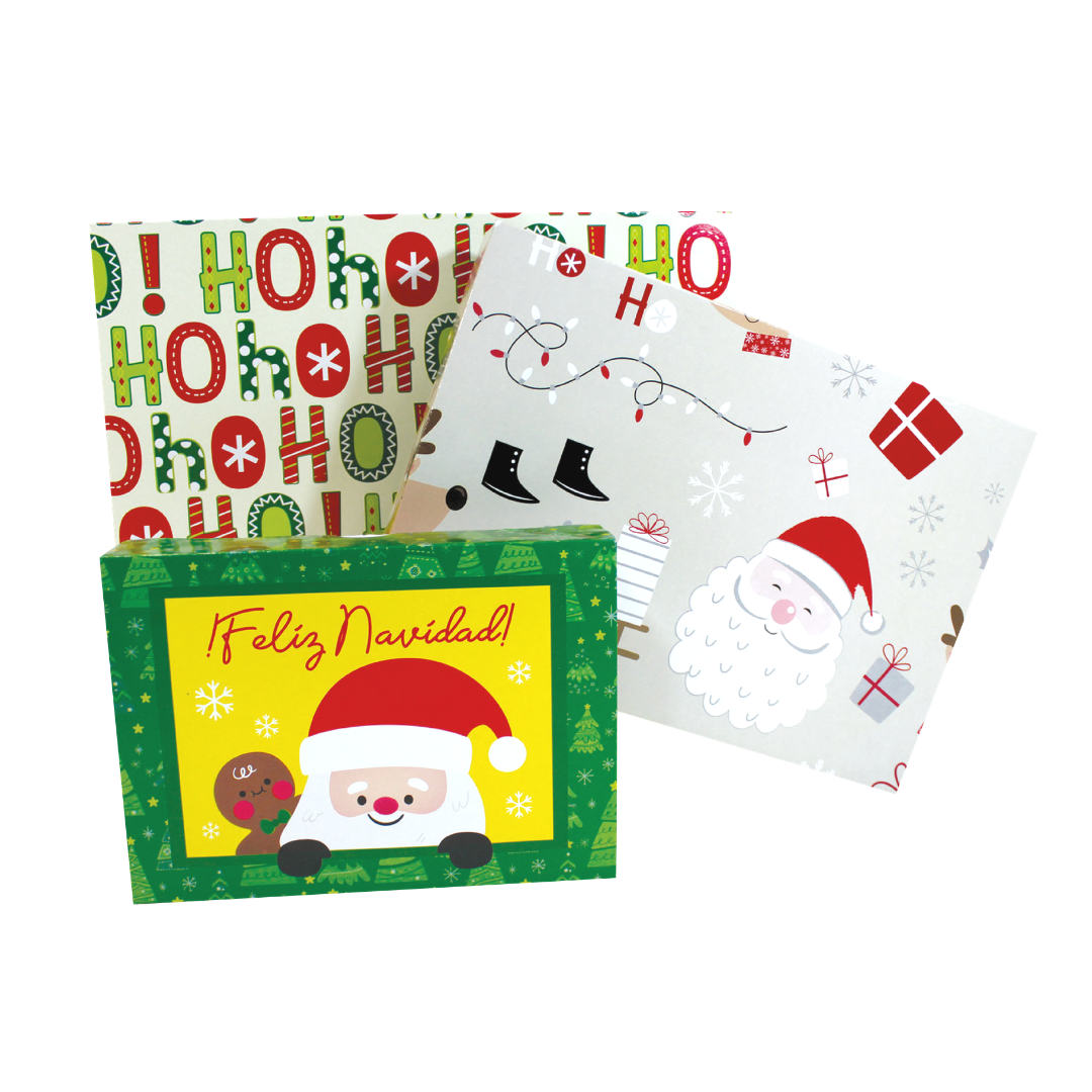 Cajas Para Regalo Navidad Envoltura 30 Pzas Camisera