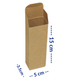 CAJA ALARGADA KRAFT 15x5x3.5 CM