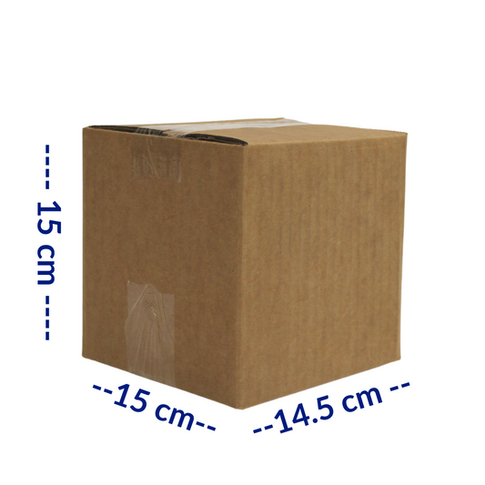 Caja Kraft Cuadrada con Ventana 16x16x5,5cm – Desechables Chiguayante