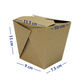 CONTENEDOR PARA COMIDA INTERIOR PLASTIFICADO 32 OZ