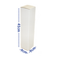 CAJA ALARGADA MICROCORRUGADO BLANCO 9x9x41cm