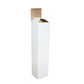 CAJA ALARGADA MICROCORRUGADO BLANCO 9x9x41cm