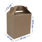 Caja Cartón Lunchbox Lonchera Boxlunch 19x12x19.5 Cm