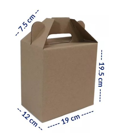 Caja Cartón Lunchbox Lonchera Boxlunch 19x12x19.5 Cm