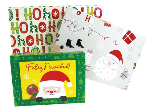 Cajas Para Regalo Navidad Envoltura Cartón Camisera 6 piezas por paquete